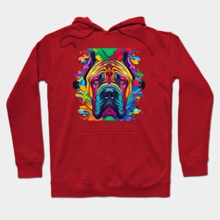 Boerboel Dog Colorful Watercolor Hoodie